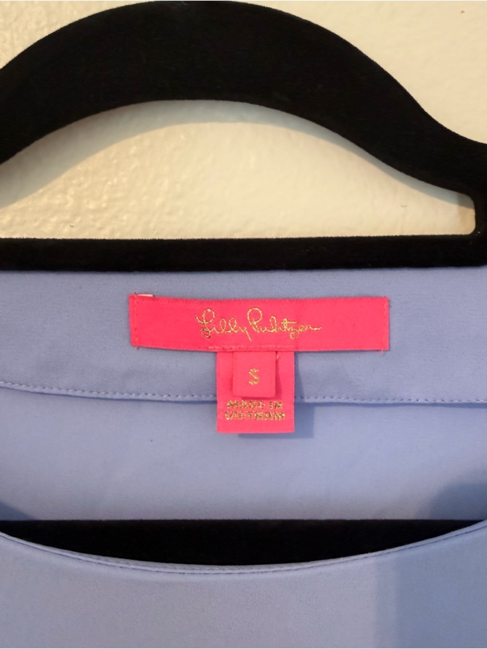 Lilly Pulitzer Langston Top Periwinkle Blue Size small - Picture 4 of 7